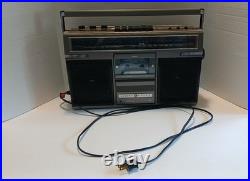 Vintage General Electric 3-5252D Boom Box AM/FM Cassette Recorder TESTED WORKS