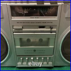 Vintage General Electric 3-5259A Blockbuster AM/FM Cassette Recorder AS IS