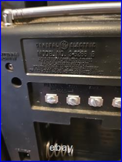 Vintage General Electric Boombox GE Model 3-B266B Cassette Radio Recorder Works