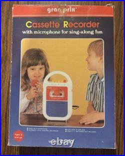 Vintage Grand Prix Portable Cassette Recorder