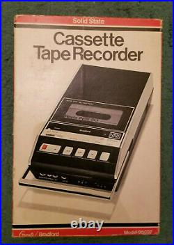 Vintage Grants Bradford Cassette Tape Recorder Model 90597 Solid State NOS