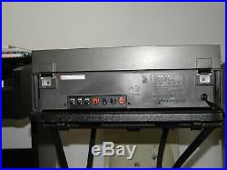 Vintage Gray Panasonic SG-X7 AM/FM/Cassette/Record Player Turntable & 2 Speakers