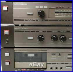 Vintage Grundig Hi-fi Separates, Amp-V1700 Record Deck-PS 1700, Tuner, Cassette