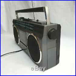 Vintage HITACHI TRK 6830E Stereo Radio Cassette Recorder, Ghetto Blaster Boombox