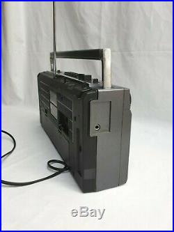 Vintage HITACHI TRK 6830E Stereo Radio Cassette Recorder, Ghetto Blaster Boombox