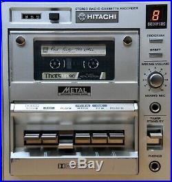 Vintage HITACHI TRK-8290E FM SW MW LW Stereo Cassette Recorder BOOMBOX BLASTER
