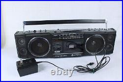 Vintage Hitachi TRK-6700H Boombox AM/FM/SW Stereo Cassette Recorder 6 Speakers