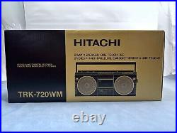 Vintage Hitachi TRK-720wm Stereo Cassette Recorder With Box New Old authentic