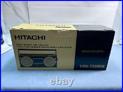 Vintage Hitachi TRK-720wm Stereo Cassette Recorder With Box New Old authentic