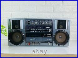 Vintage Hitachi TRK-9100E Stereo Cassette Recorder, Boombox, Ghettoblaster