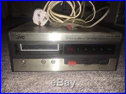 Vintage JVC 8 track stereo cartridge recorder with cassette tapes