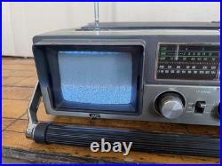 Vintage JVC CX-500 Portable Color TV Radio Cassette Recorder 1981 Powers On