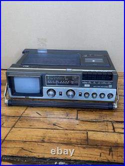 Vintage JVC CX-500 Portable Color TV Radio Cassette Recorder 1981 Powers On