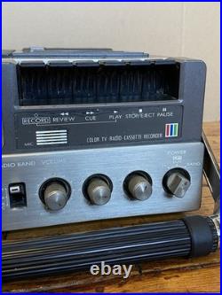 Vintage JVC CX-500 Portable Color TV Radio Cassette Recorder 1981 Powers On
