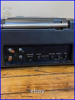 Vintage JVC CX-500 Portable Color TV Radio Cassette Recorder 1981 Powers On