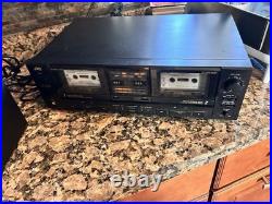 Vintage JVC Dual Cassette Deck Tape Recorder Dolby HX Pro Soft TouchVIDEO Tested Vintage JVC Dual Cassette Deck Tape Recorder Dolby HX Pro Soft TouchVIDEO Tested