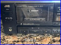 Vintage JVC Dual Cassette Deck Tape Recorder Dolby HX Pro Soft TouchVIDEO Tested