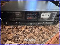 Vintage JVC Dual Cassette Deck Tape Recorder Dolby HX Pro Soft TouchVIDEO Tested