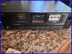 Vintage JVC Dual Cassette Deck Tape Recorder Dolby HX Pro Soft TouchVIDEO Tested