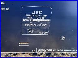 Vintage JVC Dual Cassette Deck Tape Recorder Dolby HX Pro Soft TouchVIDEO Tested