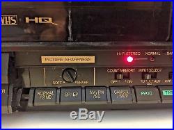 Vintage JVC Editing VHS Video Cassette Recorder HiFi HQ 4 Head HR-D530U Pro