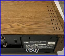 Vintage JVC HR-S8000U Hi-Fi Stereo Cassette Recorder Wood Finish Tested & Works