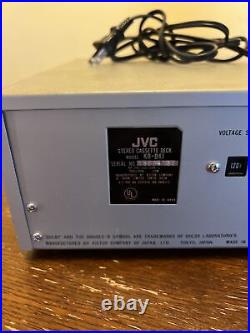 Vintage JVC KD-D4 Stereo Cassette Deck / Plays & Records Japan
