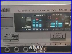 Vintage JVC KD-D40 Cassette Tape Deck Player and Recorder