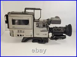 Vintage JVC KY-25 3-CCD Broadcast Camera Head & BR-S411U S-VHS Recorder UNTESTED