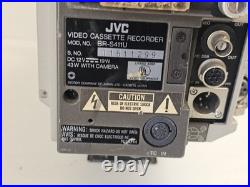 Vintage JVC KY-25 3-CCD Broadcast Camera Head & BR-S411U S-VHS Recorder UNTESTED