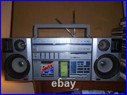 Vintage JVC PC-55JW AM FM SW Portable Stereo Cassette Recorder Boombox