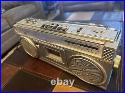 Vintage JVC RC-363JW Boombox Stereo Radio Cassette Recorder Ghetto Blaster WORKS