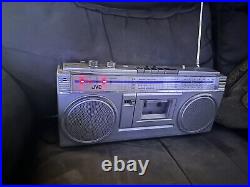 Vintage JVC RC-363JW Boombox Stereo Radio Cassette Recorder Ghetto Blaster WORKS