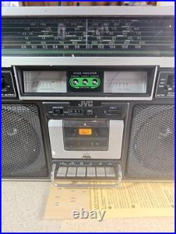 Vintage JVC RC-838W Boombox Ghettoblaster Stereo Radio Cassette Recorder TESTED