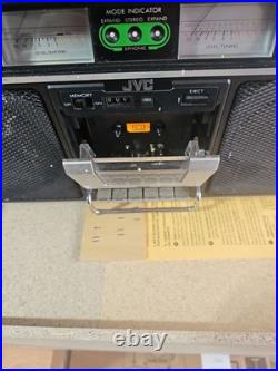 Vintage JVC RC-838W Boombox Ghettoblaster Stereo Radio Cassette Recorder TESTED