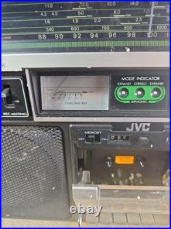 Vintage JVC RC-838W Boombox Ghettoblaster Stereo Radio Cassette Recorder TESTED