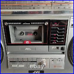 Vintage JVC RC-M50JW AM/FM STEREO RADIO CASSETTE RECORD GETTO BLASTER CLEAN