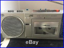 Vintage JVC RC-S40JW Stereo Radio Cassette Recorder Biphonic Boombox Tested