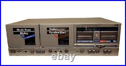Vintage JVC Stereo Double Cassette Deck Player Recorder Model KD-W7J Vintage JVC Stereo Double Cassette Deck Player Recorder Model KD-W7J