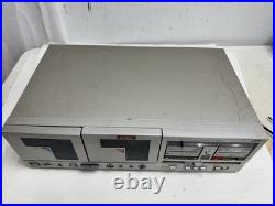 Vintage JVC Stereo Double Cassette Deck Player Recorder Model KD-W7J TESTED