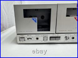 Vintage JVC Stereo Double Cassette Deck Player Recorder Model KD-W7J TESTED