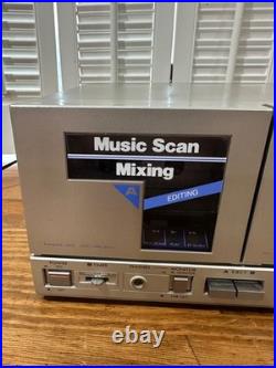 Vintage JVC Stereo Double Cassette Deck Player Recorder Model KD-W7J TESTED