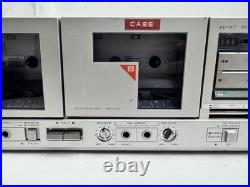 Vintage JVC Stereo Double Cassette Deck Player Recorder Model KD-W7J TESTED