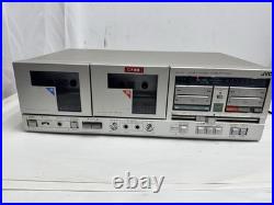 Vintage JVC Stereo Double Cassette Deck Player Recorder Model KD-W7J TESTED