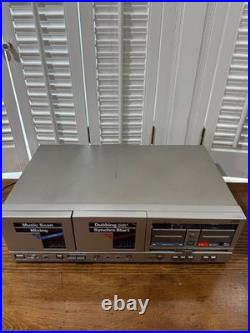 Vintage JVC Stereo Double Cassette Deck Player Recorder Model KD-W7J TESTED