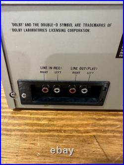 Vintage JVC Stereo Double Cassette Deck Player Recorder Model KD-W7J TESTED