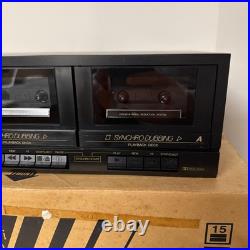 Vintage JVC Stereo Double Cassette Deck (TD-W103) Open Box