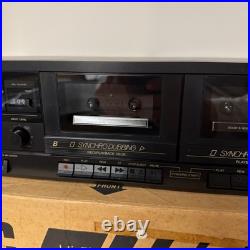 Vintage JVC Stereo Double Cassette Deck (TD-W103) Open Box