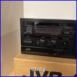 Vintage JVC Stereo Double Cassette Deck (TD-W103) Open Box