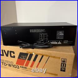 Vintage JVC Stereo Double Cassette Deck (TD-W103) Open Box